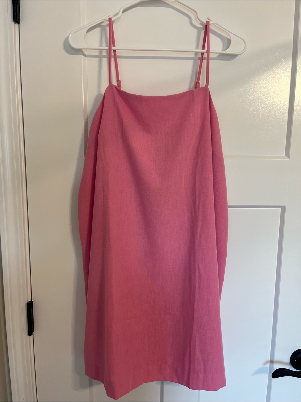 Old Navy Pink Strappy Mini Shift Dress 90s style Size Large NWOT